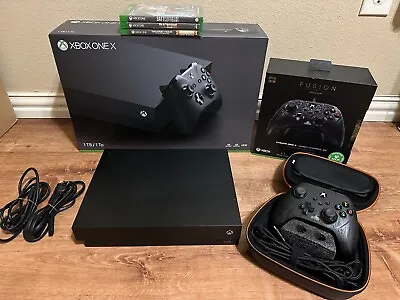 Microsoft Xbox One X 1TB Black Console • $225