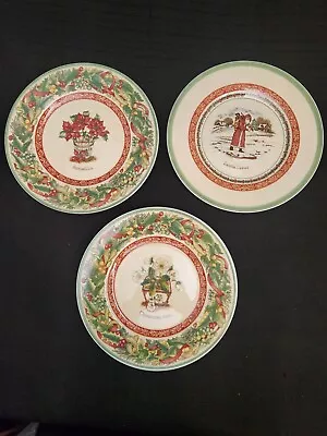 Christmas Festive Memories Villeroy & Boch SALAD PLATES EUC • $28.99