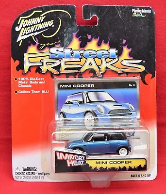 NEW SEALED Johnny Lightning Street Freaks Mini Cooper No 8 Import Heat 19010 • $5.99