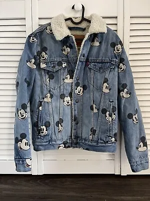 Levis Mickey Mouse Denim Jacket Size • $150