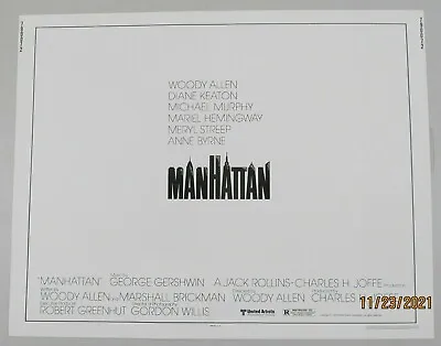 Manhattan Original Rolled 22x28 Movie Poster 1979 Half Sheet Woody Allen • $50