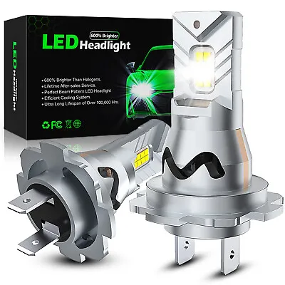 SZKAIDAG H7 LED Headlight Bulbs High/Low Beam 6500K Bright White Wireless Canbus • $19.99