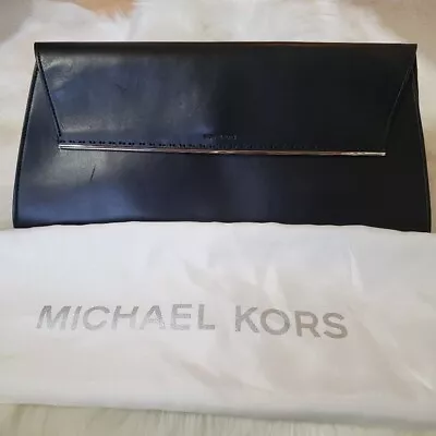 Michael Kors Black Leather Clutch • $250