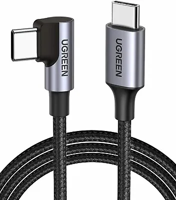 $17.85 • Buy UGREEN USB C To USB C Cable Right Angle 90 Degree Type C 60W PD Fast Charge 6ft