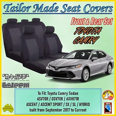 Custom Seat Covers For Toyota Camry Ascent/Sport/Hybrid: From 09/2017 To Current • $158.98