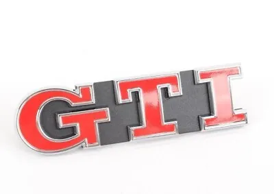 VW Golf Mk7 GTI Front Grille Badge Red Emblem Genuine 5G0853679PWYR • $50.78