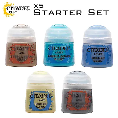 Warhammer Paint Starter Set Collection X 5 Citadel New - £13.75 RRP **28% OFF** • £9.99
