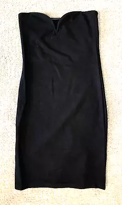 H&M Strapless Dress XS Black Stretch Ribbed  Bodycon Clubwear NWT! • $9.99