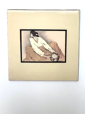 RC Gorman The Pottery Keeper Ceramic Art Tile 8x8  Navajo Native American Woman • $29.99