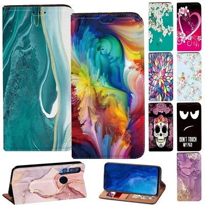 Leather Phone Stand Wallet Cover Case For Huawei Honor 8A/8S/9X/20 Lite/Y5/Y6/Y9 • £4.94