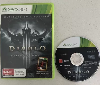 Diablo III Reaper Of Souls Ultimate Evil Edition - Xbox 360 PAL - Free Postage! • $14.50