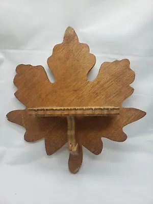 Antique Handmade Maple Leaf Wall Shelf See Description  • £9.72