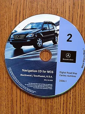 2004 MERCEDES NAV  DVD For MCS 2004.1 BQ 6 46 0193 NORTHWEST/SOUTHWEST USA • $85