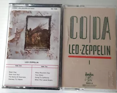 LED-ZEPPELIN CODA And LED-ZEPPLIN 2 CASSETTE TAPE • $40