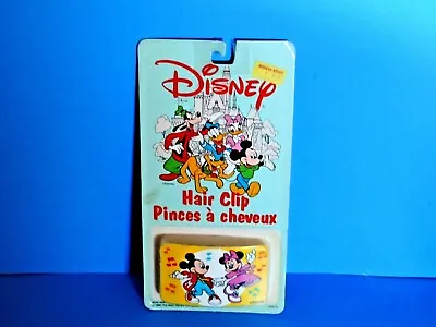 Vtg. Mickey Minnie Mouse Hair Clip Barrette Disney 1990 Kmart Canada Free Ship!  • $12.99