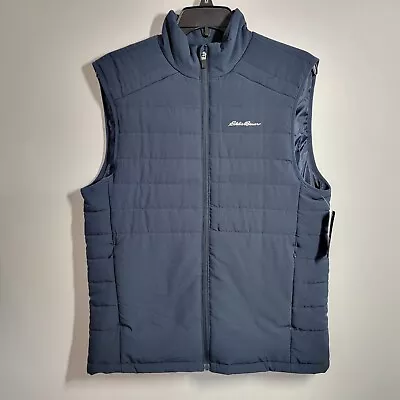 Eddie Bauer Vest Men's S Navy Lightweight Puffer EB000793 • $36.97