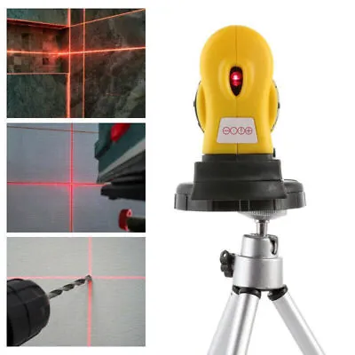 360° Rotate Infrared Laser Level 2 Line 1 Point Horizontal  Vertical Red Measure • $15.04