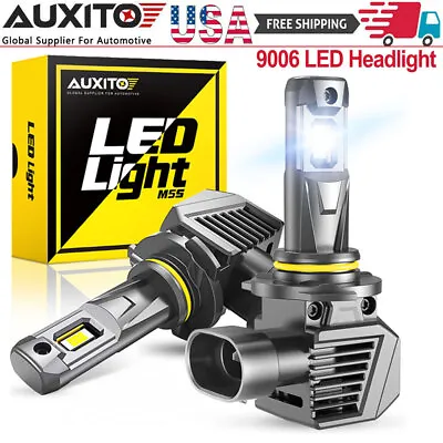 AUXITO 9006 Super Bright LED Headlight Bulb Conversion Kit Low Beam 6000K White • $32.85