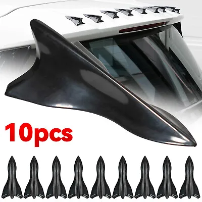 10x Car Shark Fin Diffuser Vortex Generator Wing Roof Spoiler Bumper Universal • $7.74