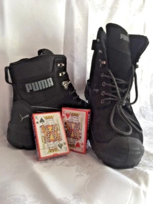 $237.49 • Buy PUMA Conquest ZIP Sider BLACK 630737  With 2 Bonus Packs Playing Cards FREE FREE