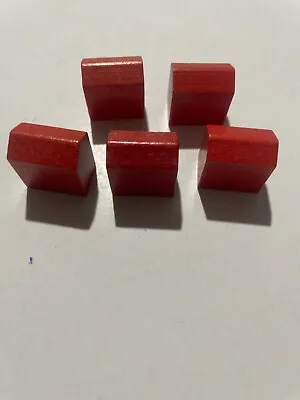 Monopoly Deluxe Edition (5) Wooden Hotels Replacement Parts Pieces • $2.98