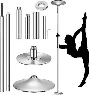 $87.38 • Buy 45mm Fitness Exercise Spinning Static Dance Pole Stripper Strip 440lbs