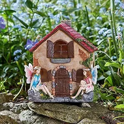 Solar Fairy Garden Decoration House Light Up LED House Ornament Outdoor Gift • £24.99