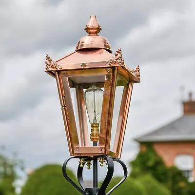 NEW 60cm Tall Copper Victorian Lantern Replacement Lamp Post Top • £135