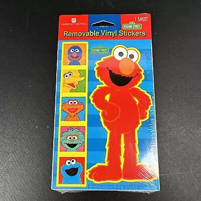 Vintage 2000 Elmo Removeable Vinyl Stickers 1 Sheet Sesame Street New Sealed • $7.05