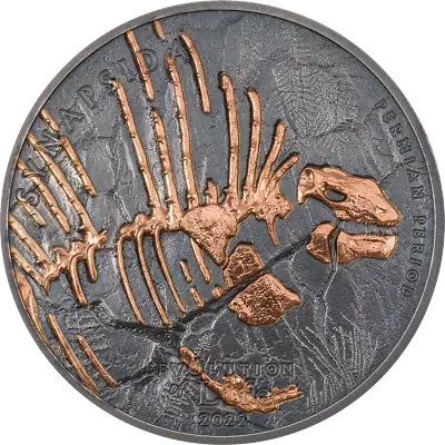 2022 Mongolia SYNAPSIDA - EVOLUTION OF LIFE 1 Oz Silver Coin • $187.20