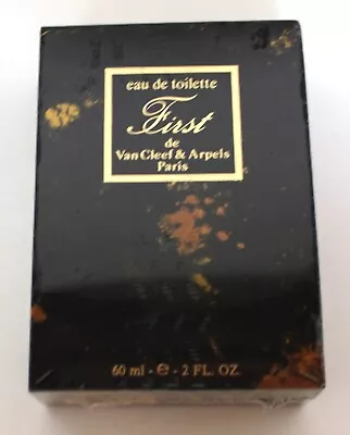 Vtg First Van Cleef & Arpels Perfume Eau De Toilette 2 Oz Sealed Box Cellophane • $59.99