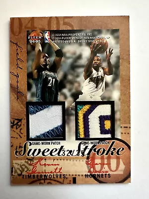 Fleer 04-05 Sweet Stroke PATCH Iverson McGrady Garnett Davis /35 • $249.99