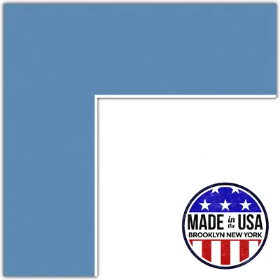 ArtToFrames Custom Liberty Blue Picture Photo Frame Mat Matting Board SM • $29.55