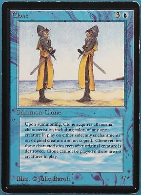 Clone Beta HEAVILY PLD Blue Uncommon MAGIC GATHERING CARD (ID# 456355) ABUGames • $23.59