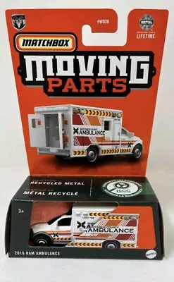 2016 RAM Ambulance * White  * 2024 Matchbox Moving Parts Case L • $6.75