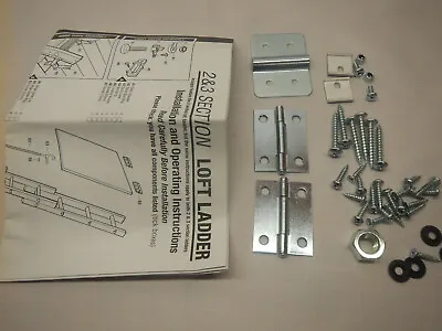 Abru Loft Ladder Aluminium 2 & 3 Sec Spare Replacement Manual & Fixing Screw Set • £12.50