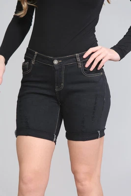£9.99 • Buy Womens Denim Shorts Jeans Distressed Summer Ladies Stretch Hotpants All Sizes
