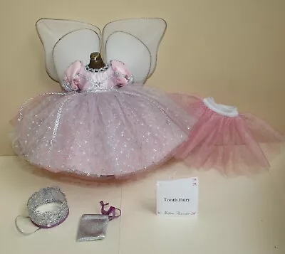 8  Madame Alexander Pink Silver Sparkly Outfit Tagged TOOTH FAIRY  --  Flaw • $14.95