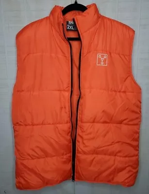 Back To The Future Puffer Vest Men's 2XL Orange Lootcrate Marty Mcfly • $39.95