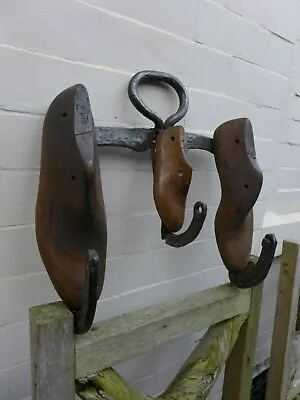 £175 • Buy Vintage Coat, Keys Rack On Wooden Board, Handmade, Cobblers, Horse Shoe Loft C