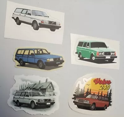 VOLVO 240 245 Turbo GT RARE STICKERS DECALS 5 PACK ** WORLDWIDE 🌐 SHIPPING ** • $9.77