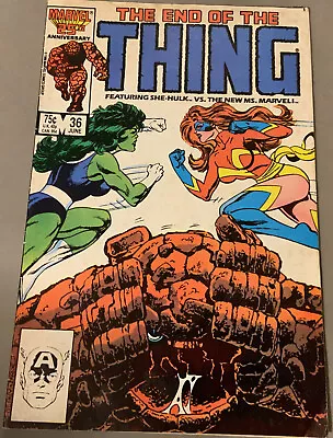 Marvel Comics ‘TheThing’ Vol #1 Issue#36 1986Final Issue She-Hulk Vs MS Marvel • £6