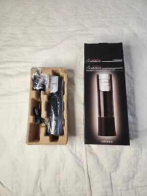 Metrokane Electric Rabbit Rechargeable Corkscrew With Built In Foil Cutter Black • $21