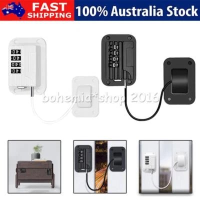 $19.95 • Buy 2PCS Refrigerator Lock Fridge Cabinet Window Door Drawer Baby Safety Coded Lock