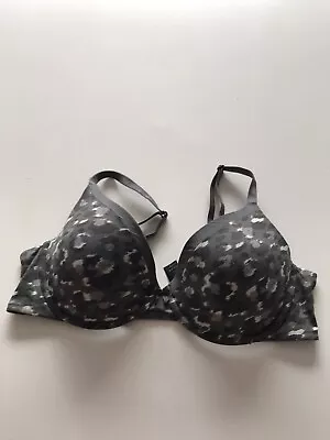 Marks & Spencer M&S Grey Camouflage Underwired Padded Pre-Owned Bra Size 38C • £7.99