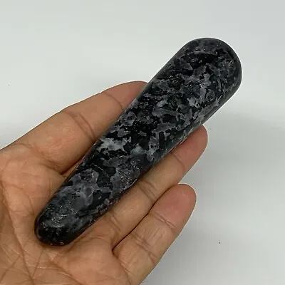 146g4.6 X1.1  Indigo Gabro Merlinite Stick WandHome DecorCollectibleB18246 • $12.18