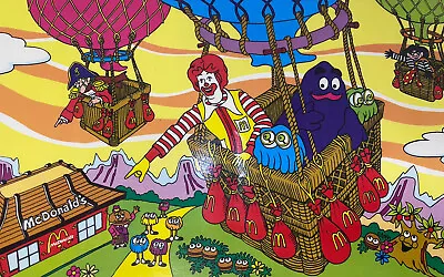 McDonaldland Vinyl Placemat McDonalds Characters VTG 1981 Grimace Ronald *RARE* • $14.99