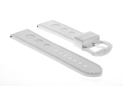 24mm Rubber Strap Watch Band Strap For U-boat 48mm Luminox Watch White • $27.95