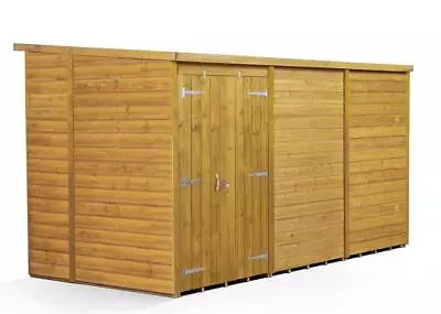 Empire Pent Garden Shed Wooden Shiplap Tongue & Groove 12X6 12ft X 6ft Double Do • £861.12