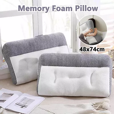 Memory Foam Neck Pillow Cervical Pillow Orthopedic Contour Neck Support Pillow • £10.99